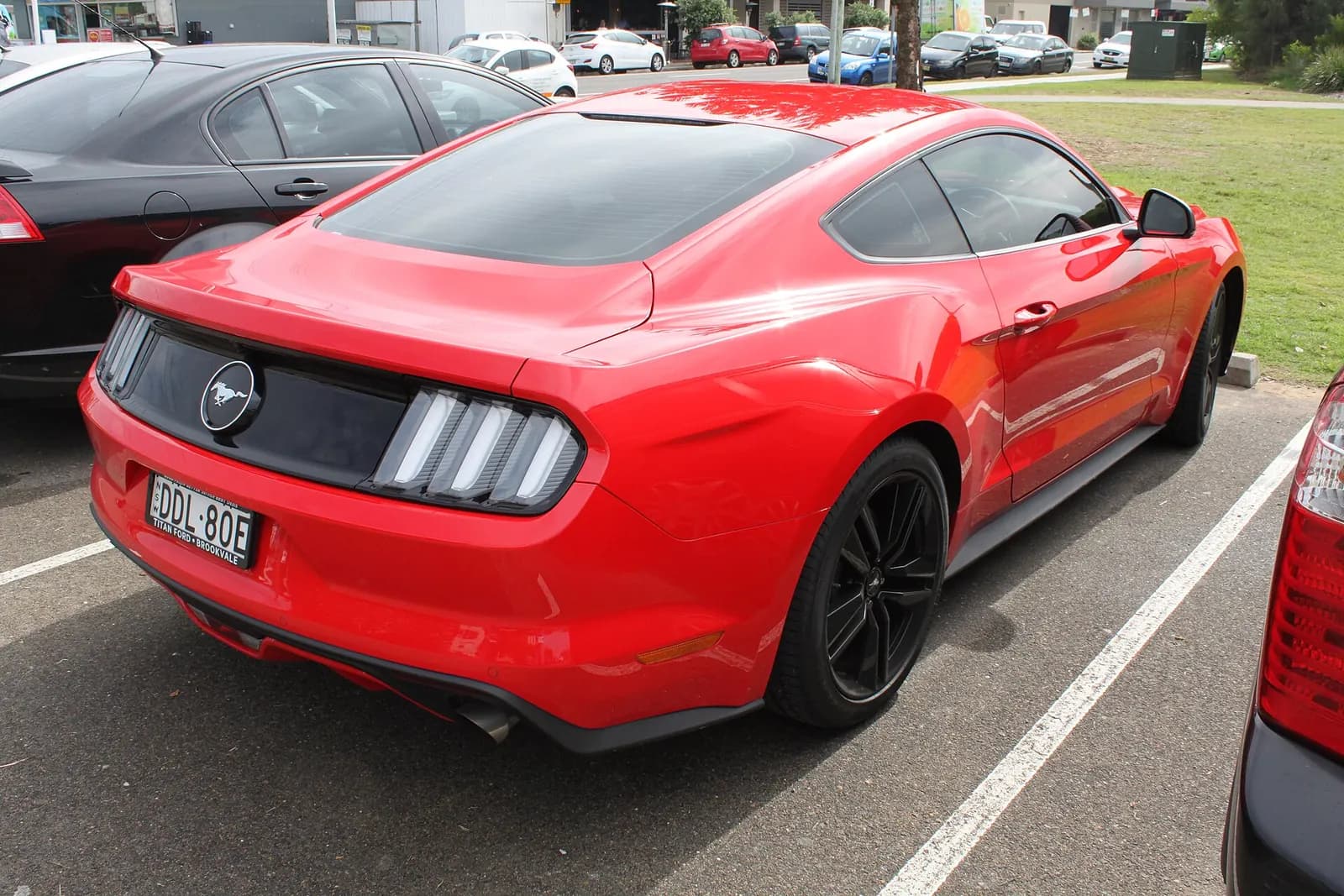 Ford Mustang, 2015, qırmızı